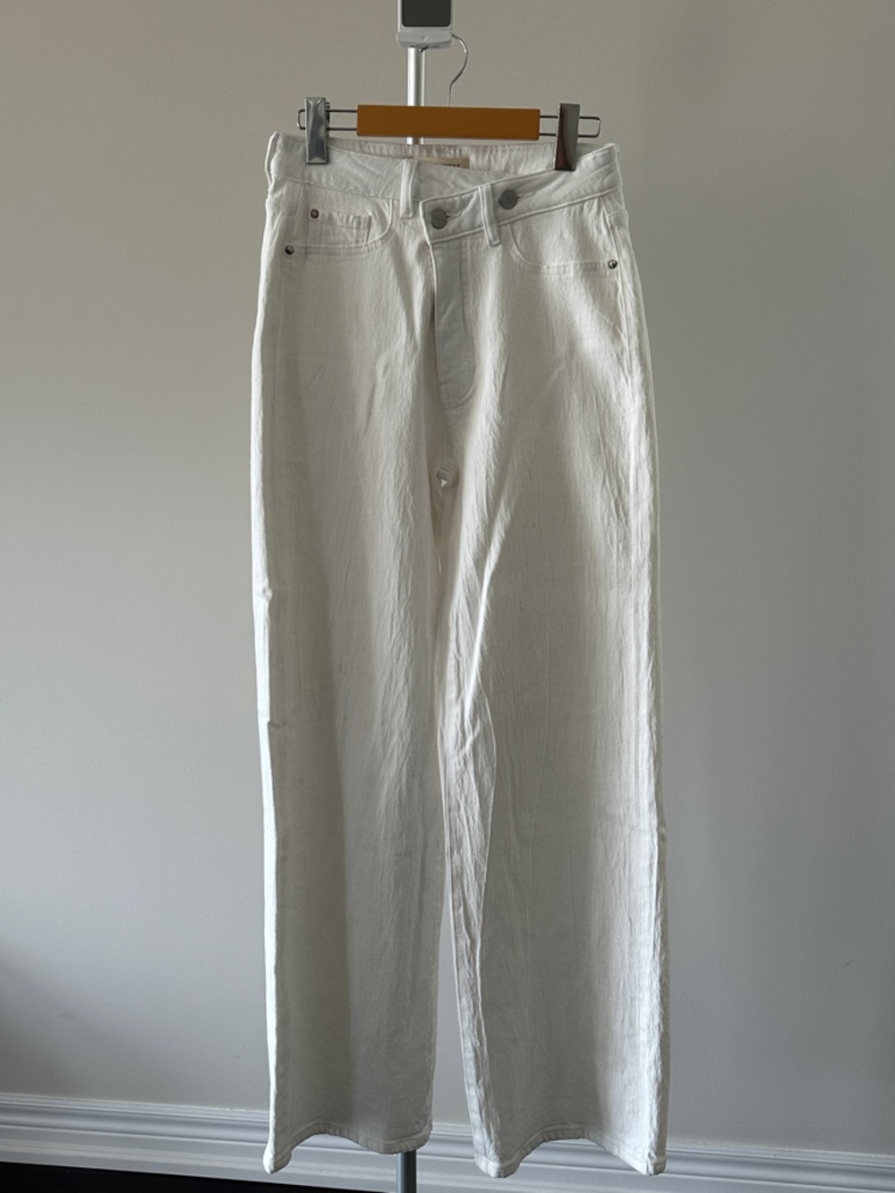 NWOT Warp + Weft NCE Criss Cross Wide Leg Jeans